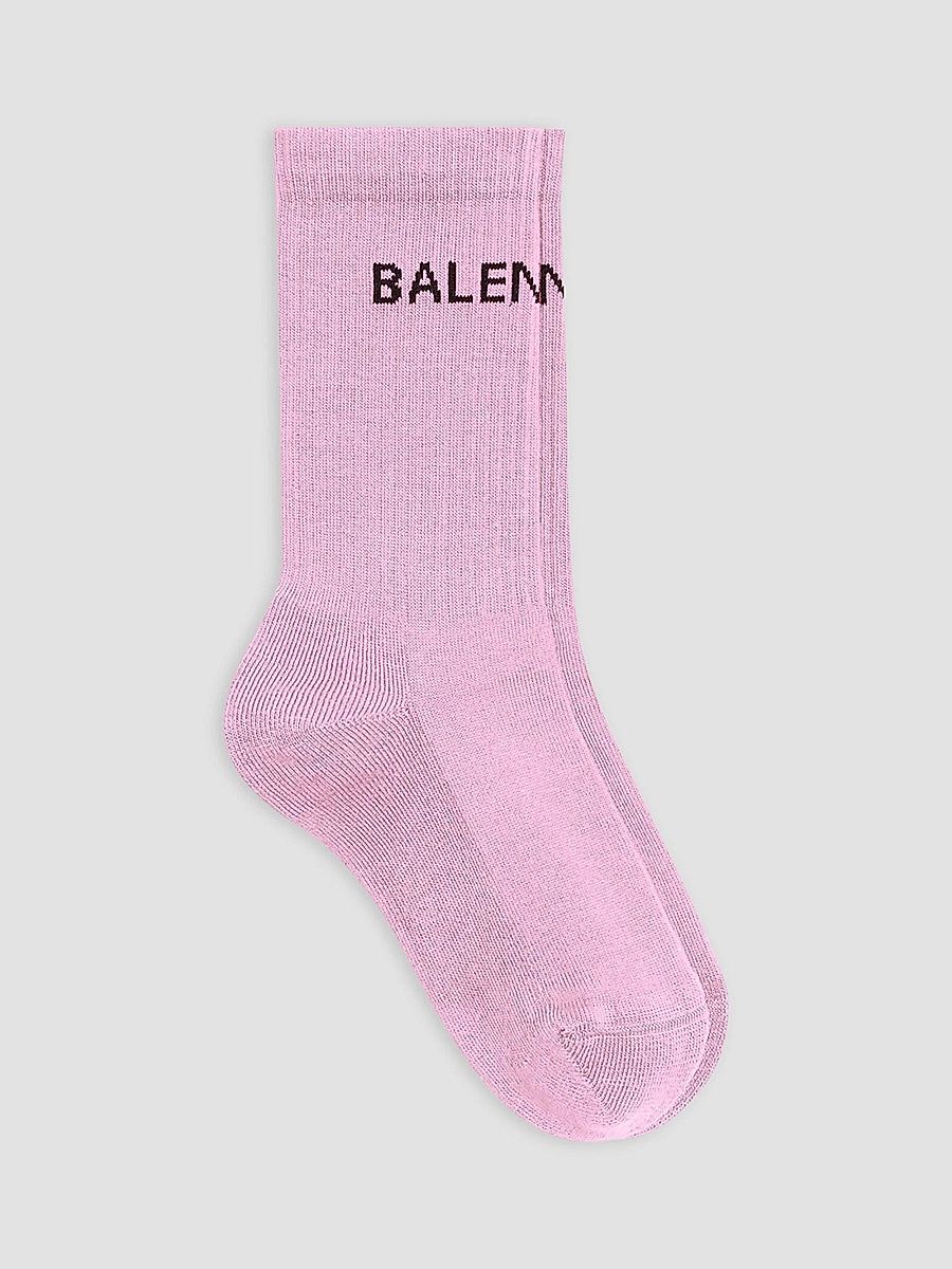 Balenciaga Women's Balenciaga Tennis Socks - Rose Black - Size Small