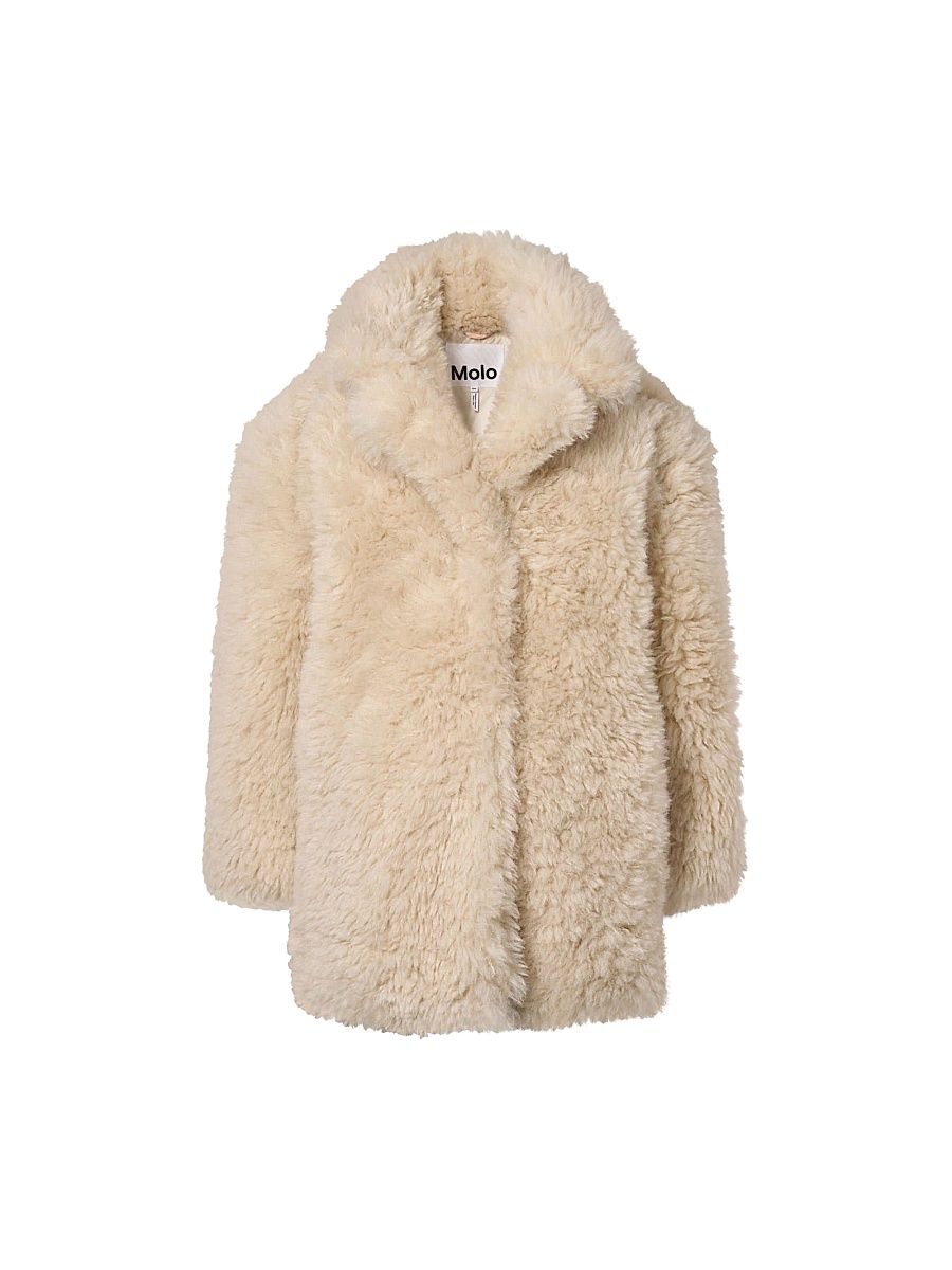Little Girl's & Girl's Helin Faux-Fur Jacket - Soft Powder - Size 4