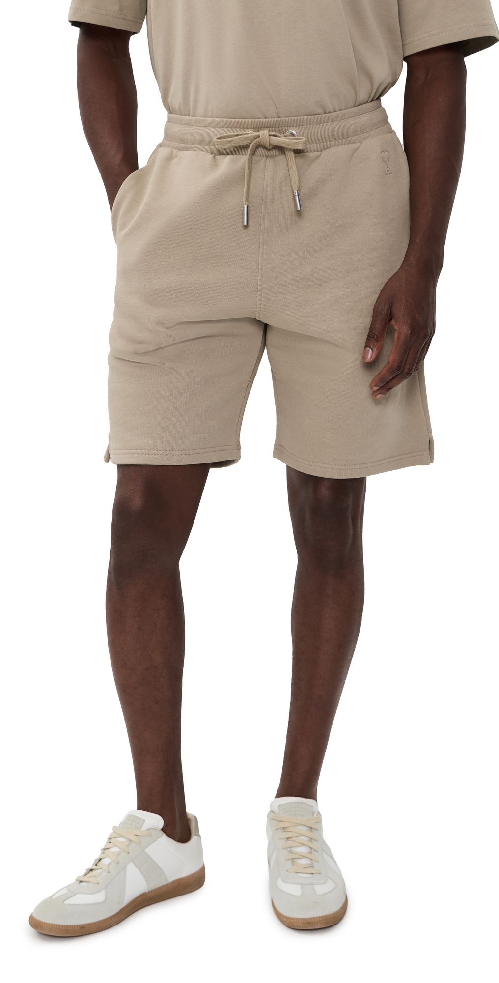 AMI ADC Sweat Shorts 9.5 Beige Taupe L
