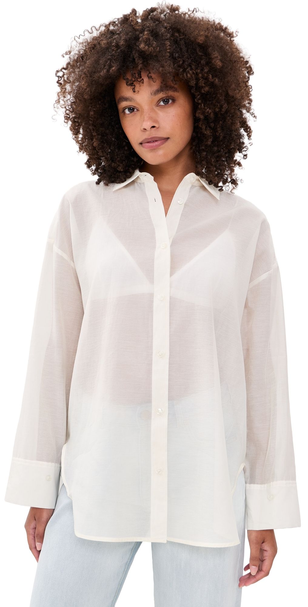 By Malene Birger Derris Soft Organza Blouse Soft White 36