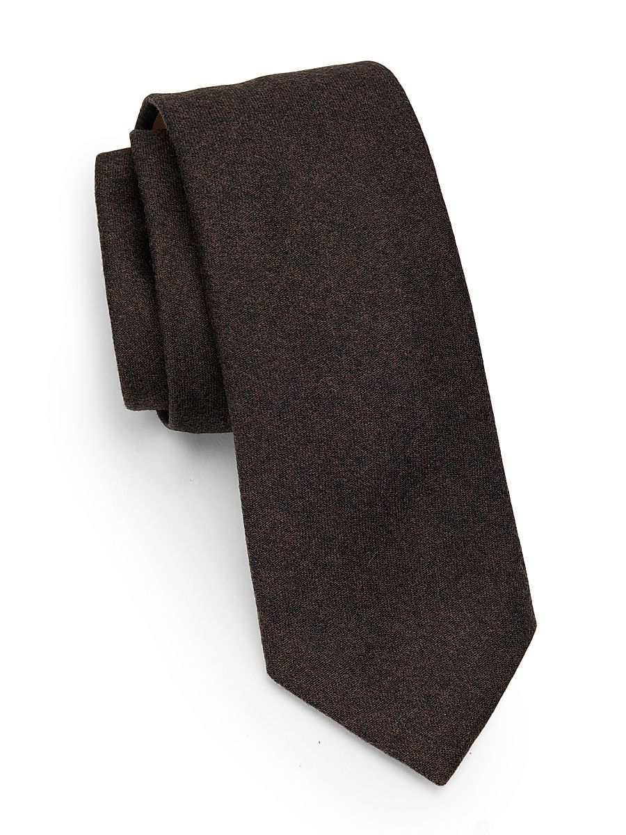 Men's Impeccable Silk Tie - Dark Brown