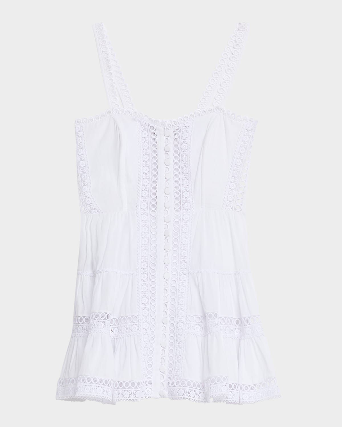 Lenora Embroidered Mini Dress