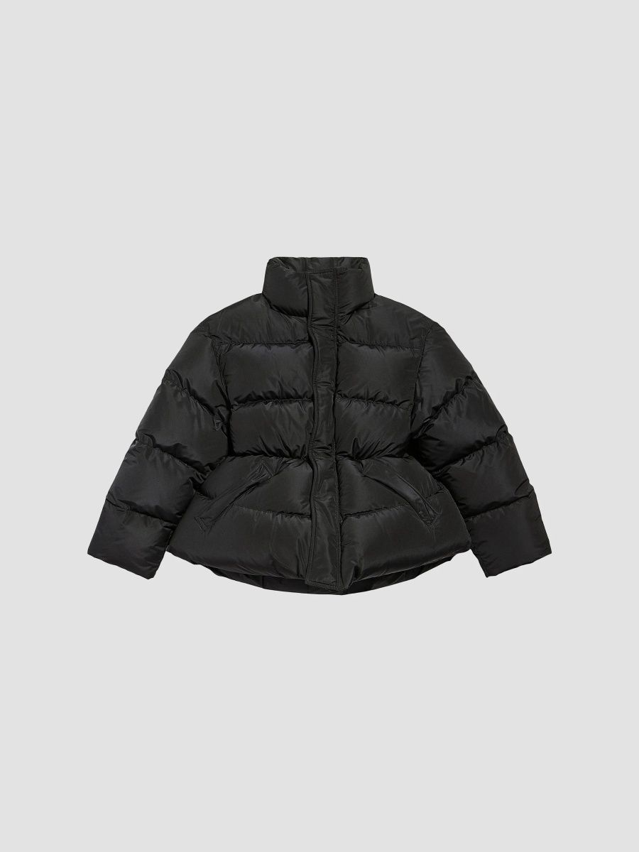 Balenciaga Women's Hourglass Puffer Coat - Black - Size Small