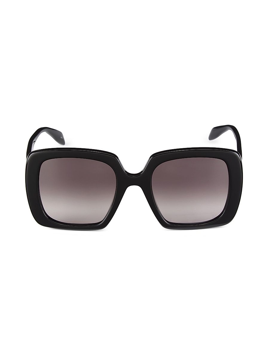 Women's Seal Logo 54MM Square Acetate Sunglasses - Black