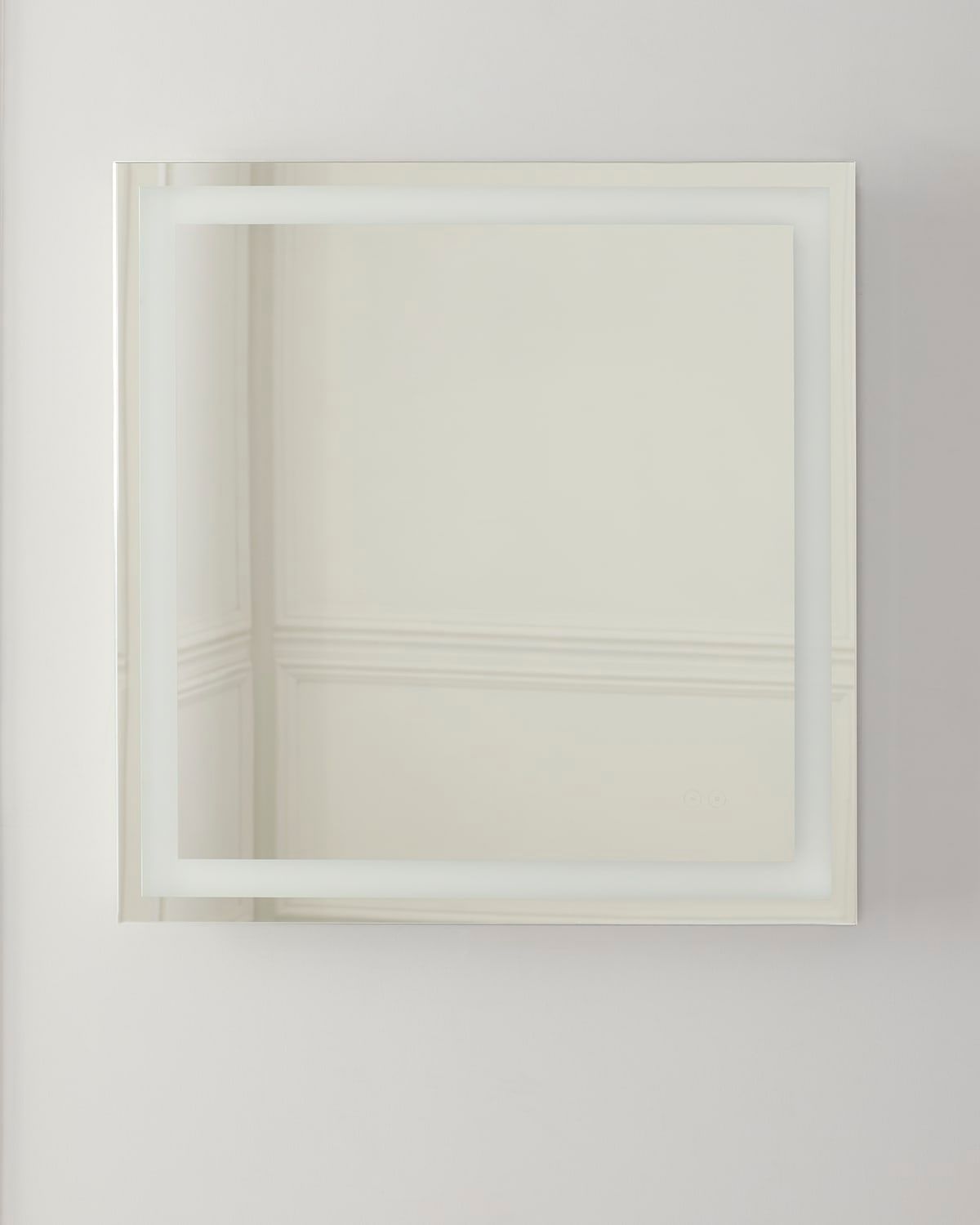 Square LED Mirror with Defogger and Dimmer, 3000K/4000K/5000K, 30"Sq.
