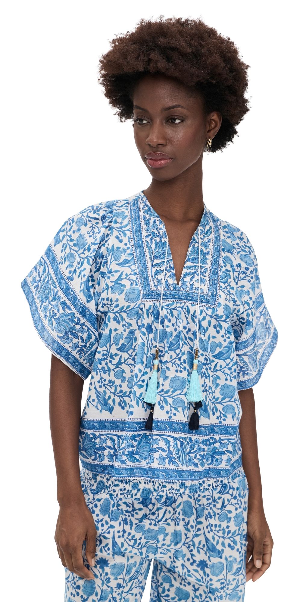 Bell Angel Top Blue White S