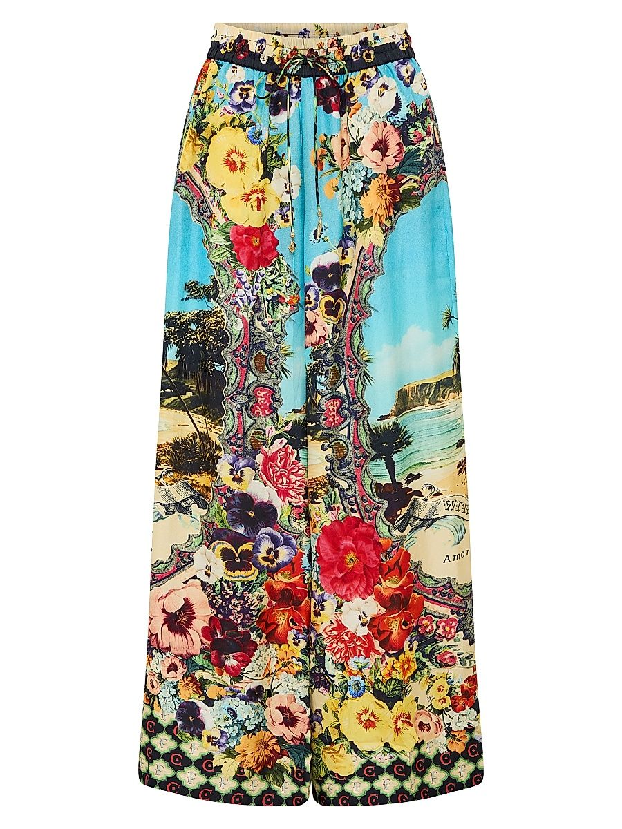 Women's Bombshell Straight-Leg Pants - Bathing Bombshell - Size Small