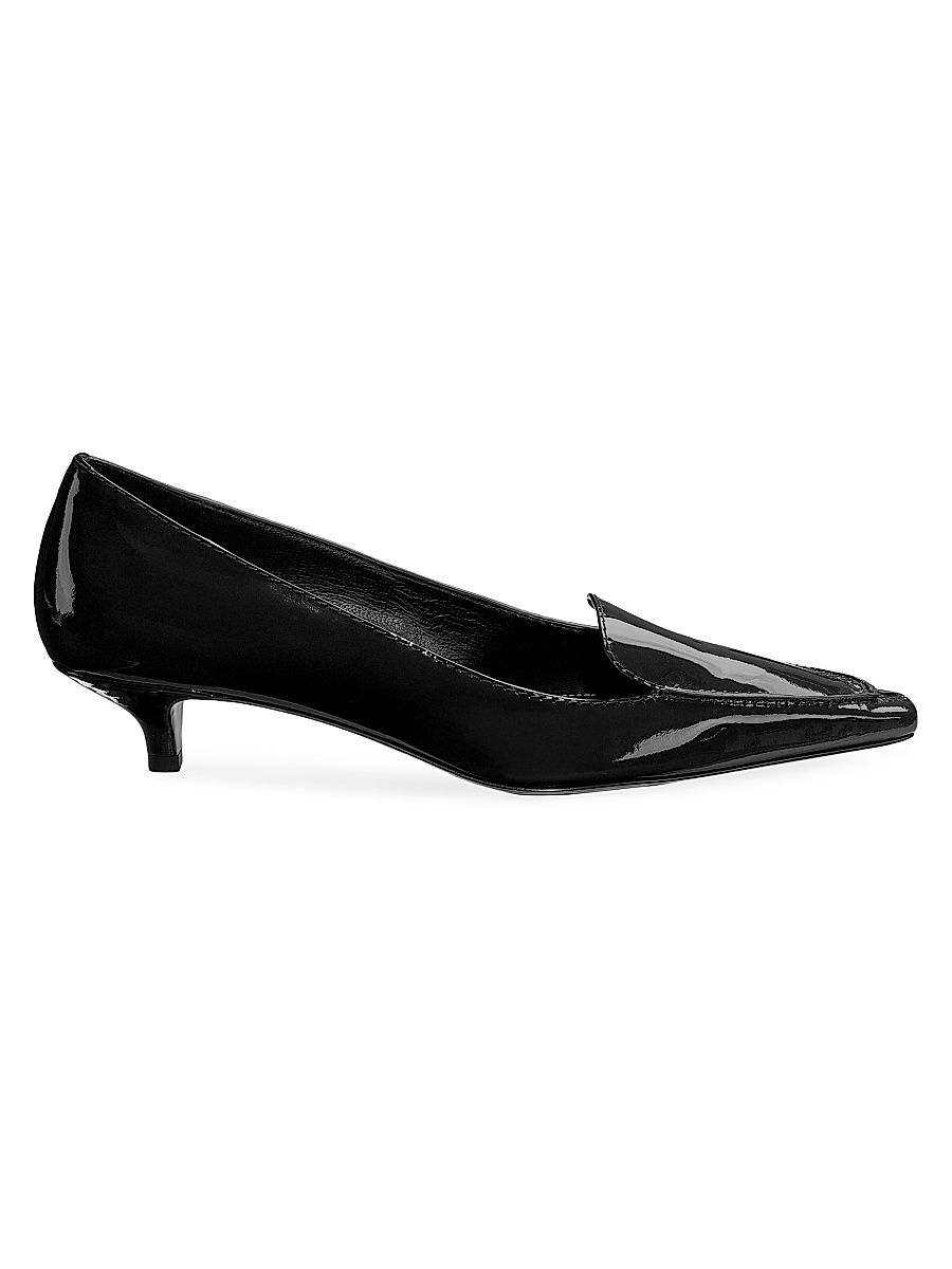 Women's 35MM Patent Leather Pumps - Black - Size 12