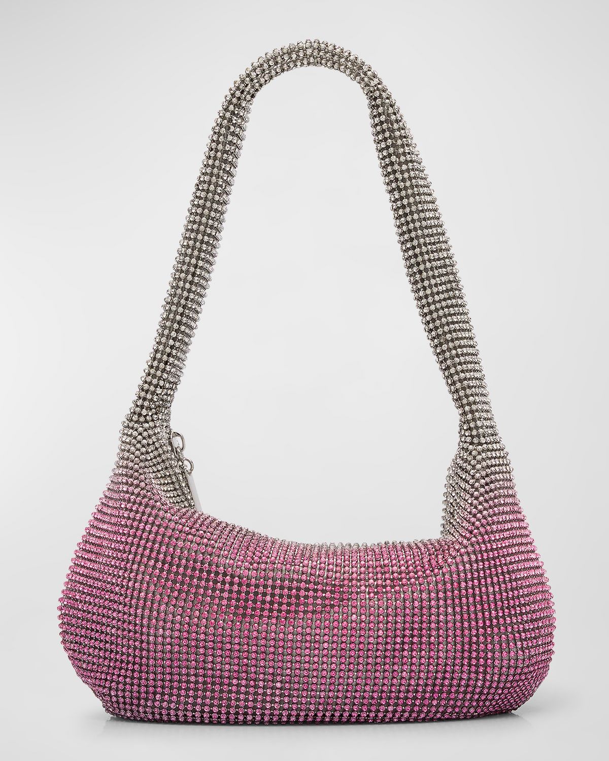 Adrienne Two-Tone Crystal Hobo Bag