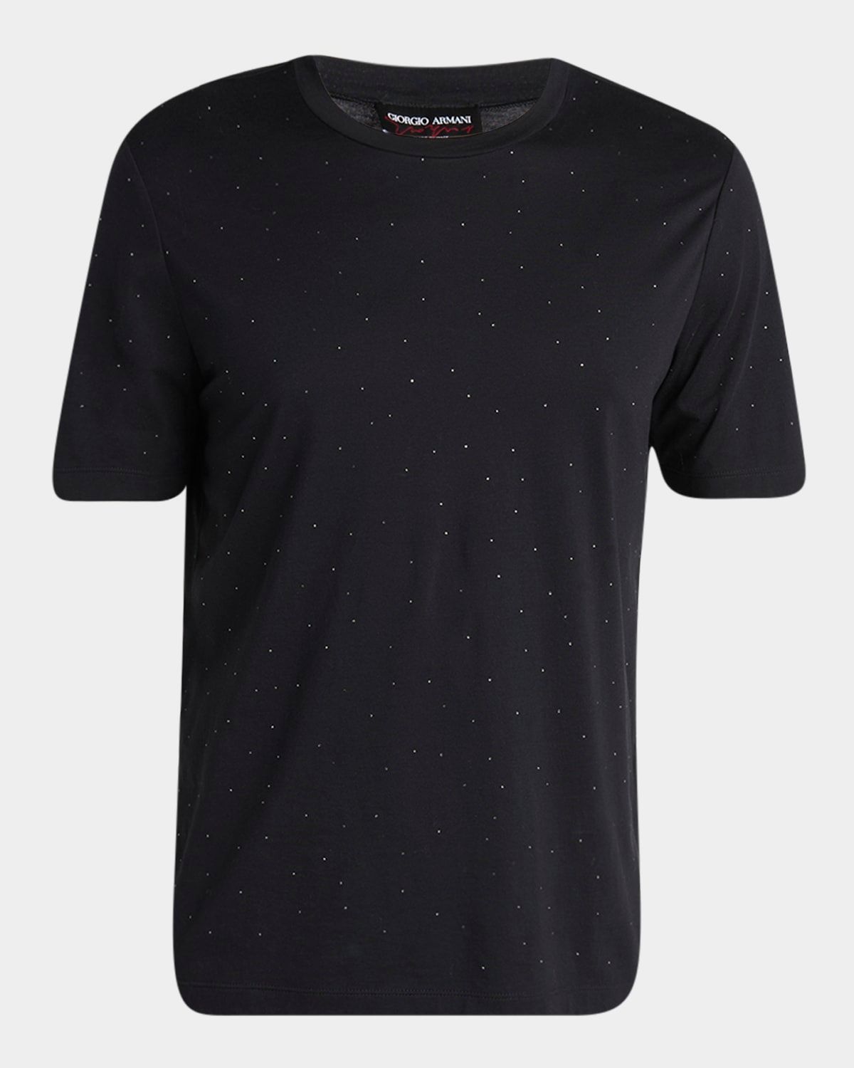 Men & apos;s Crystal Studded Pima Cotton Crewneck T-Shirt