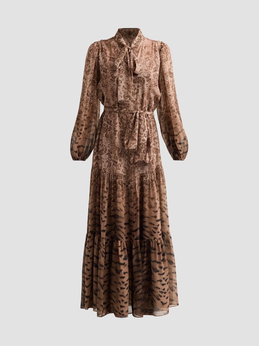 Kobi Halperin Women's Oak Printed Maxi Dress - Natural Multi - Size XL