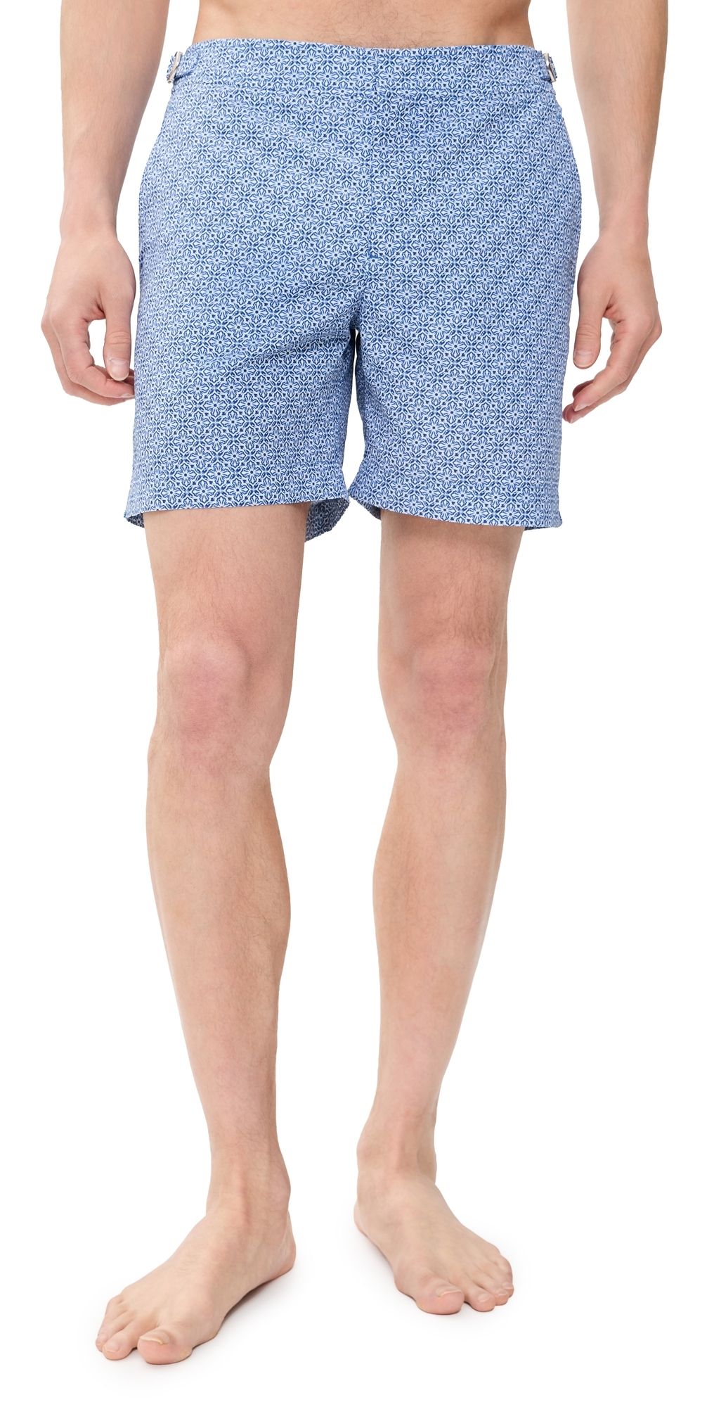 Orlebar Brown Bulldog Portico Swim Trunks 5.5 Aero Blue 33