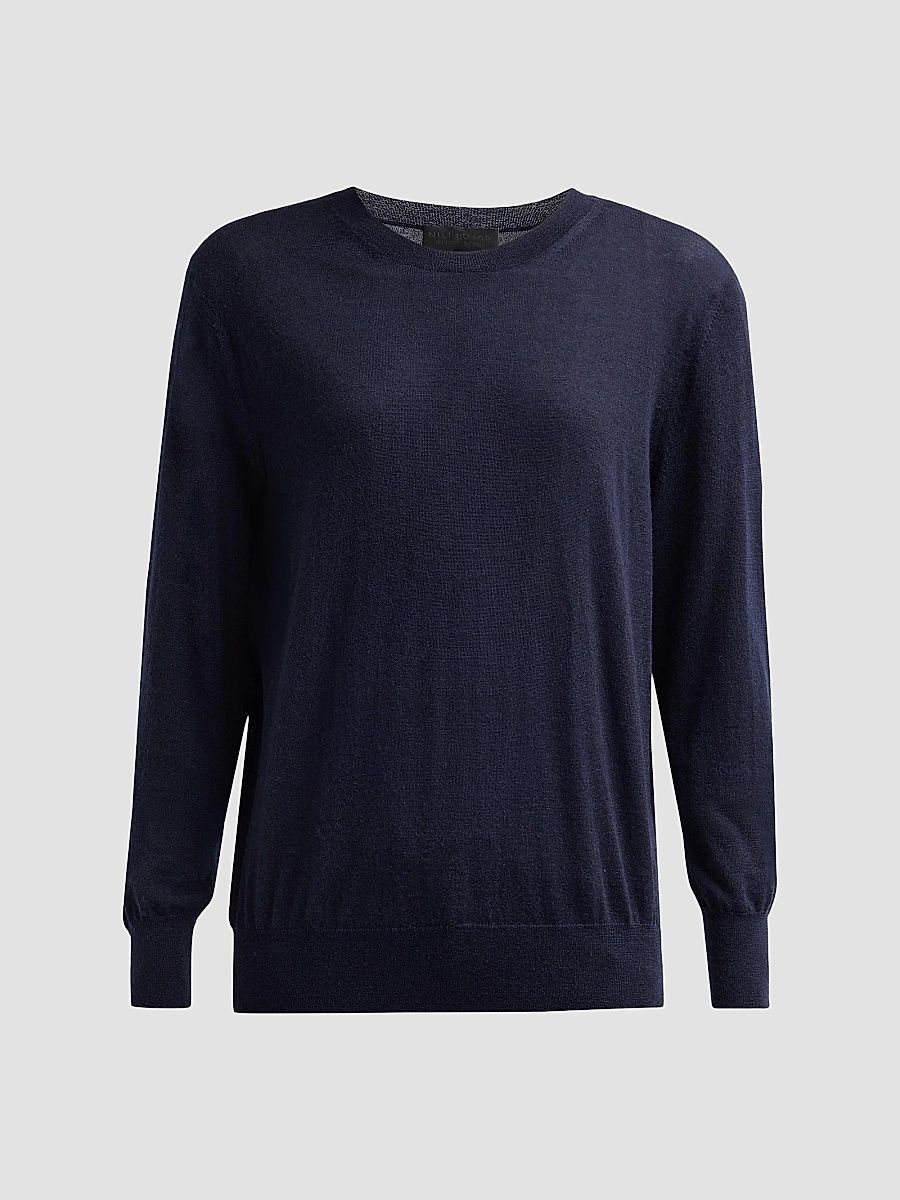 Women's Verit Cashmere-Silk Sweater - Midnight - Size XL