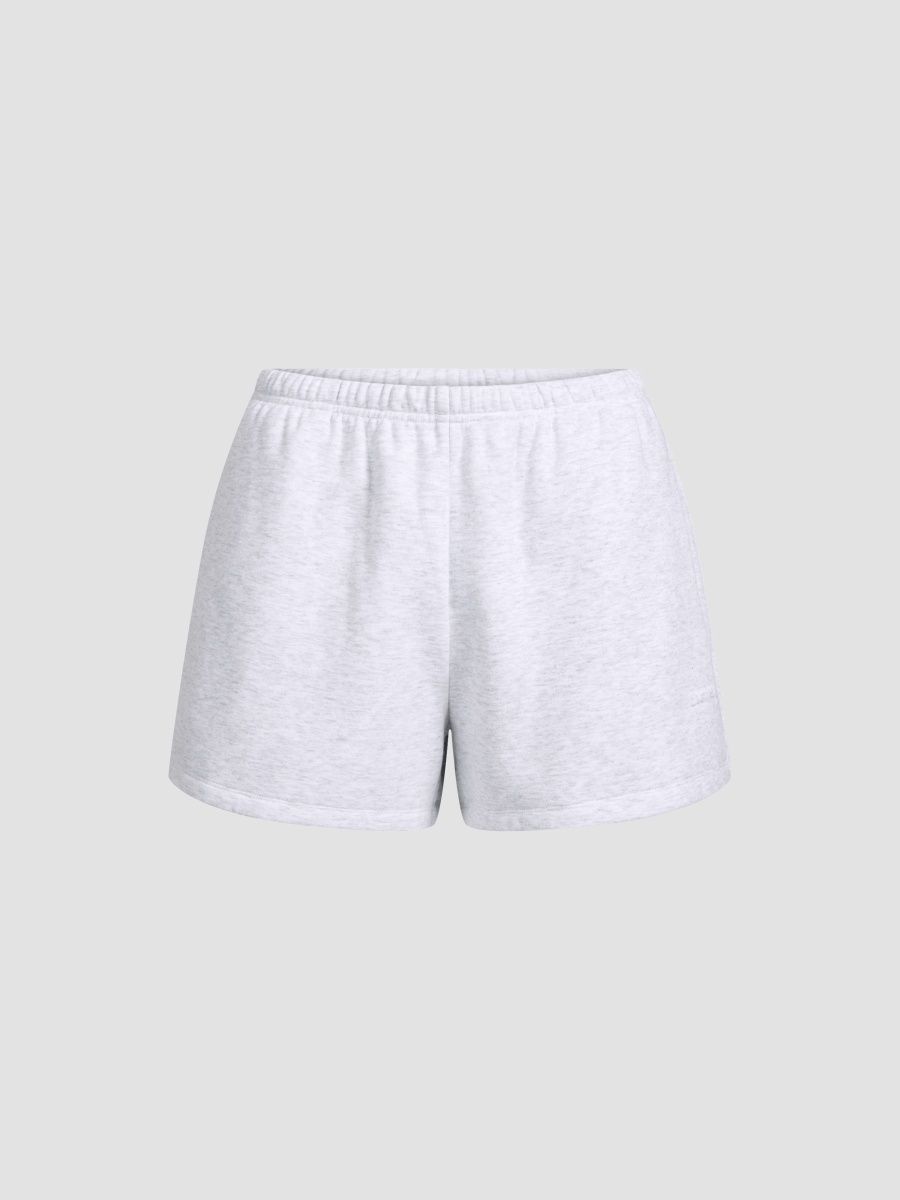 SKIMS Women's Cotton Fleece Classic Shorts - Light Heather Grey - Size XL