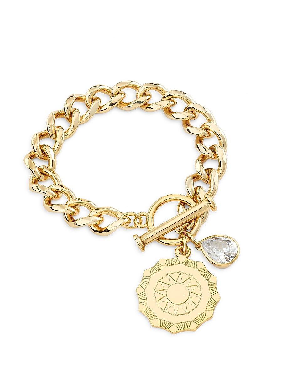 Women's Julieta Goldtone & Cubic Zirconia Chain Bracelet - Gold