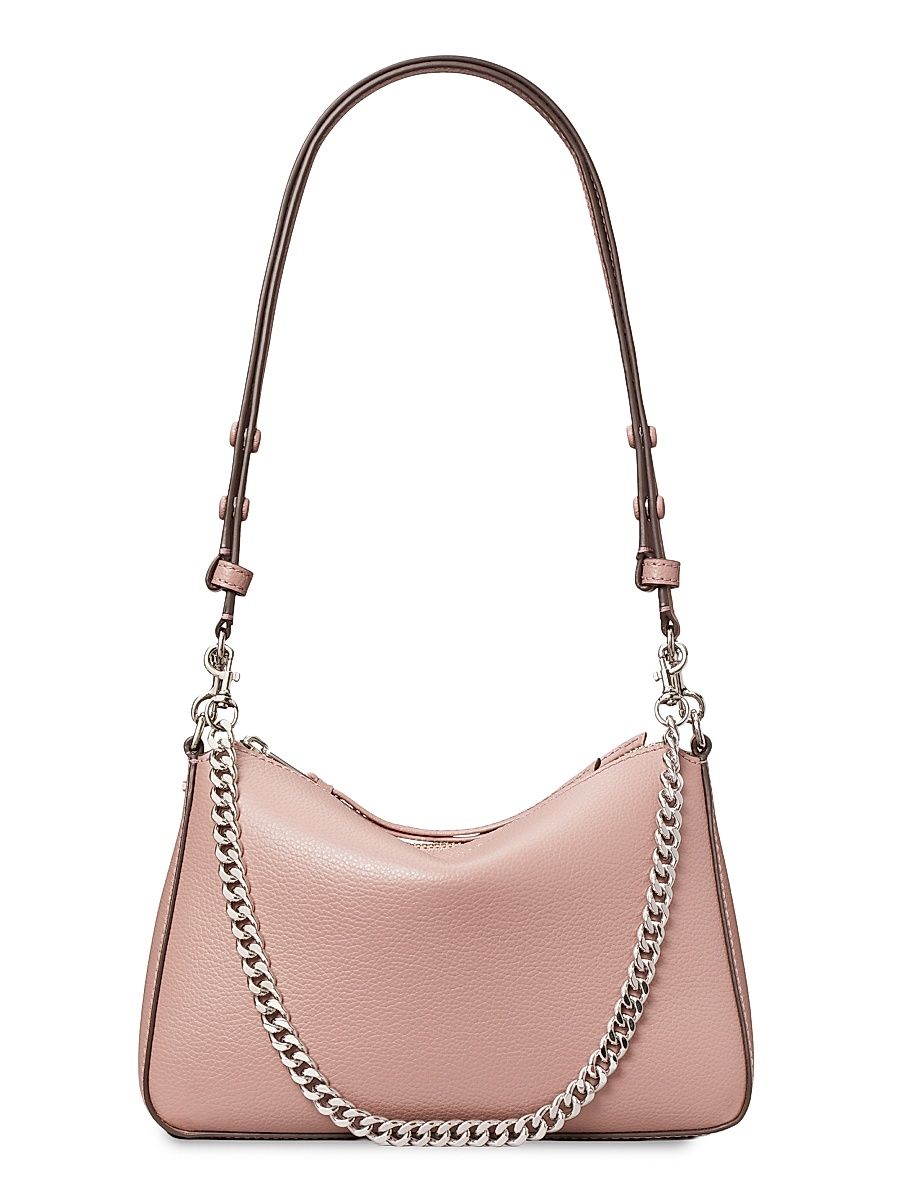 Women's Perry Small Leather Shoulder Bag - Light Mauve