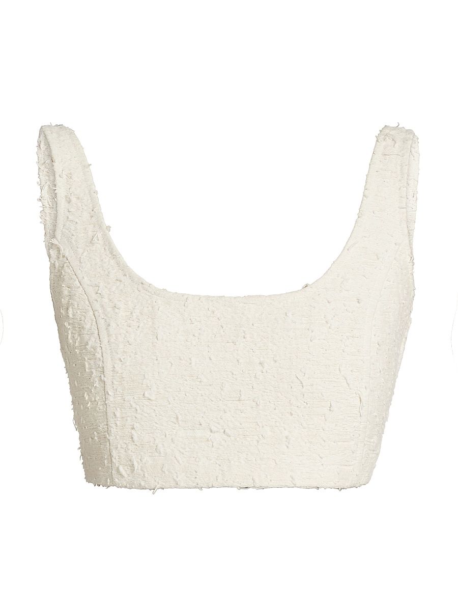 Women's The Jacquard Sleeveless Crop Top - Woman - Size 16