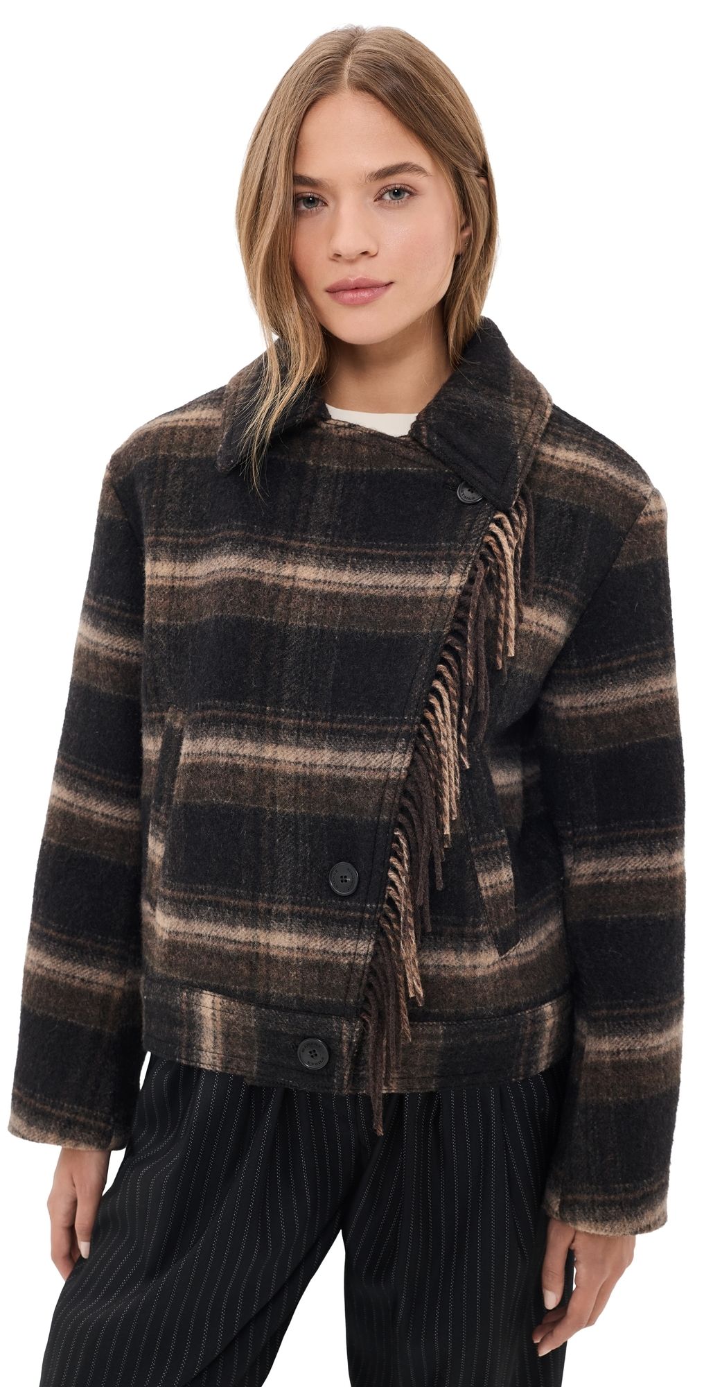 Isabel Marant Étoile Galeane Jacket Black/Khaki 40