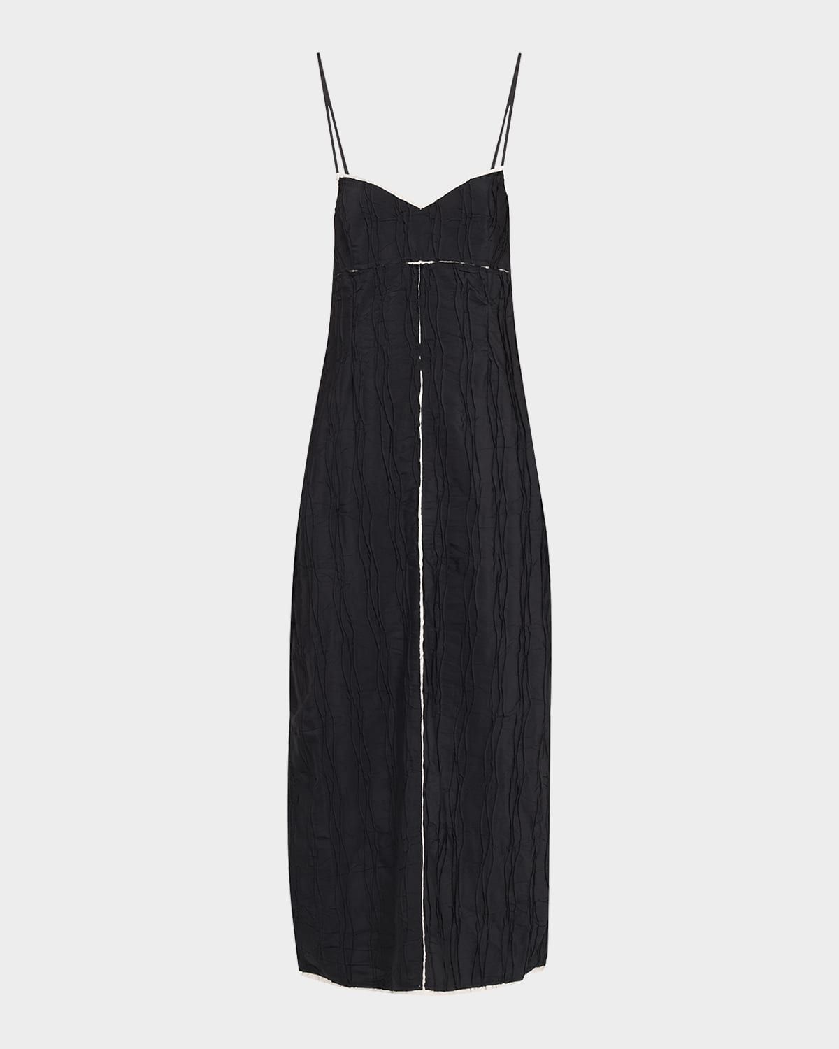 Leah Textured Sleeveless Midi Dress
