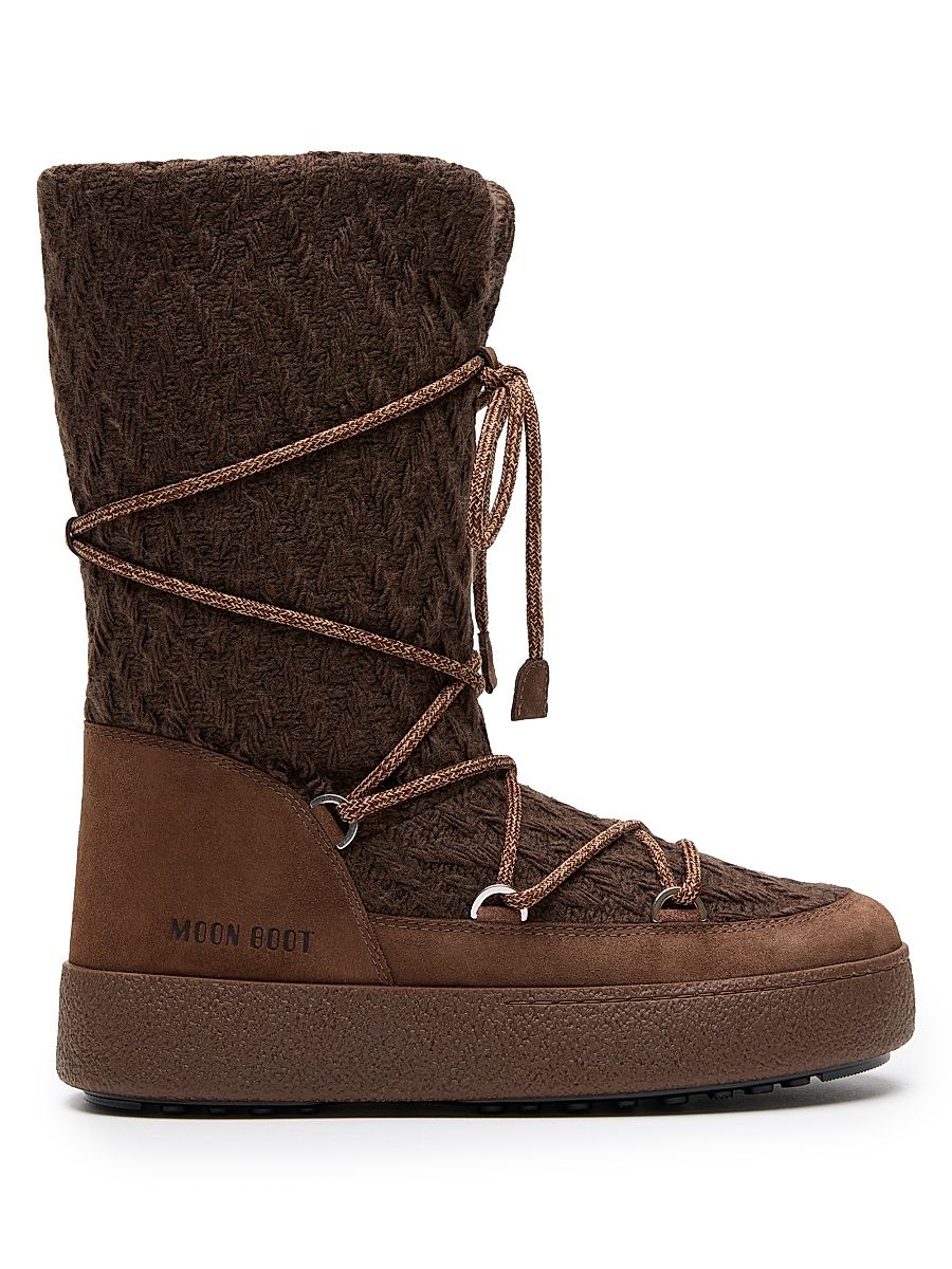 Women's MB x Guest In Residence Track Suede & Knit Boots - Cocoa - Size 5