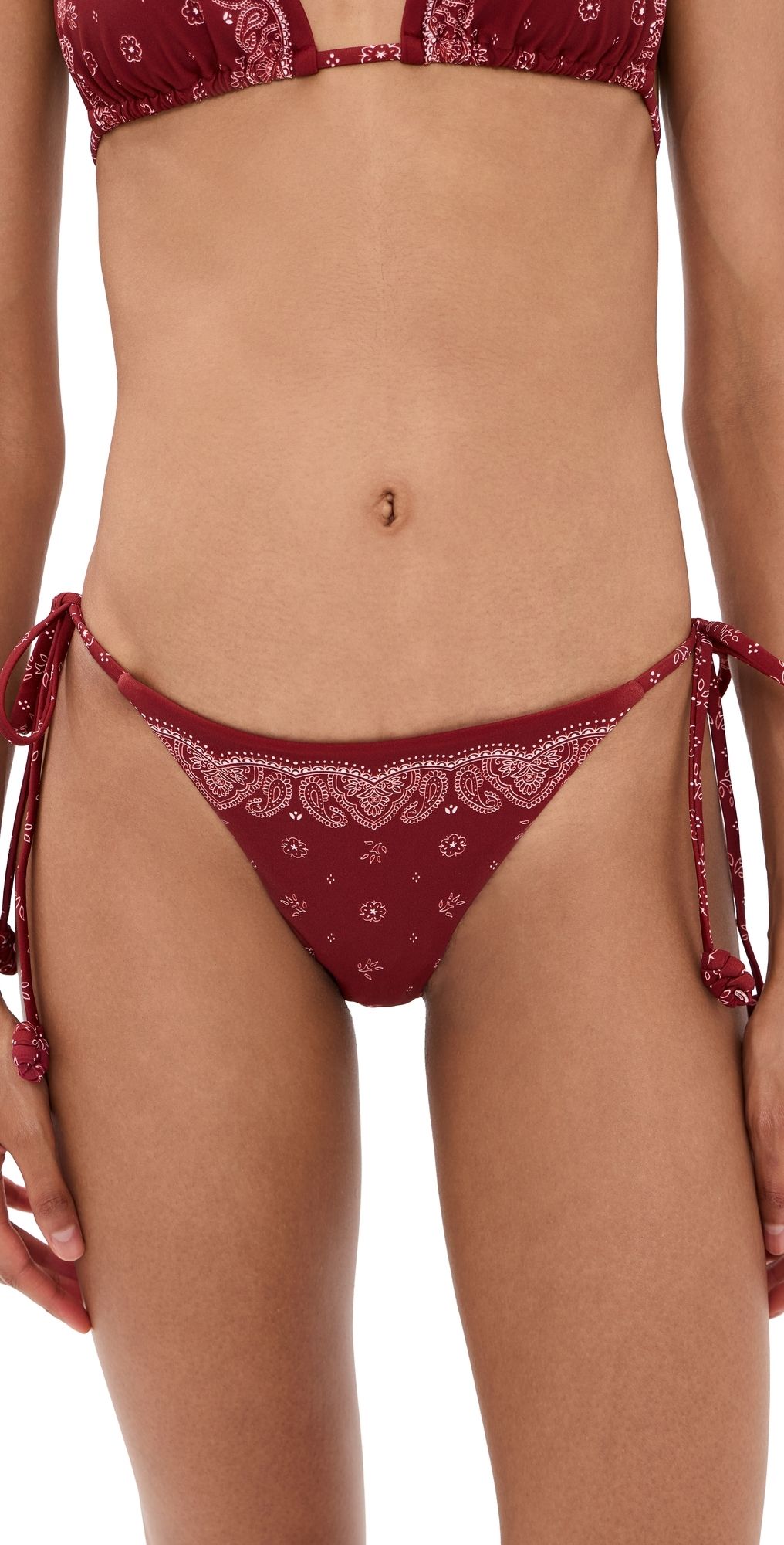Devon Windsor Eadie Bikini Bottoms Merlot M