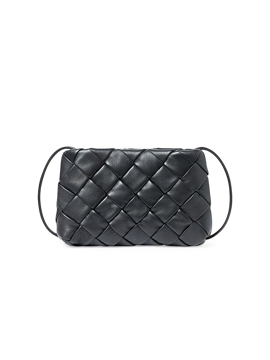 Women's Auzeen Leather Clutch - Black