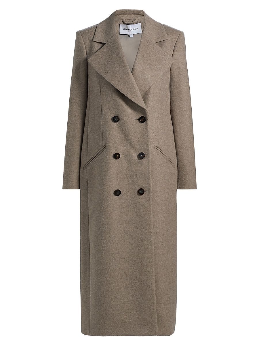 Women's Seth Wool-Cashmere Dickey Coat - Taupe Melange - Size 4