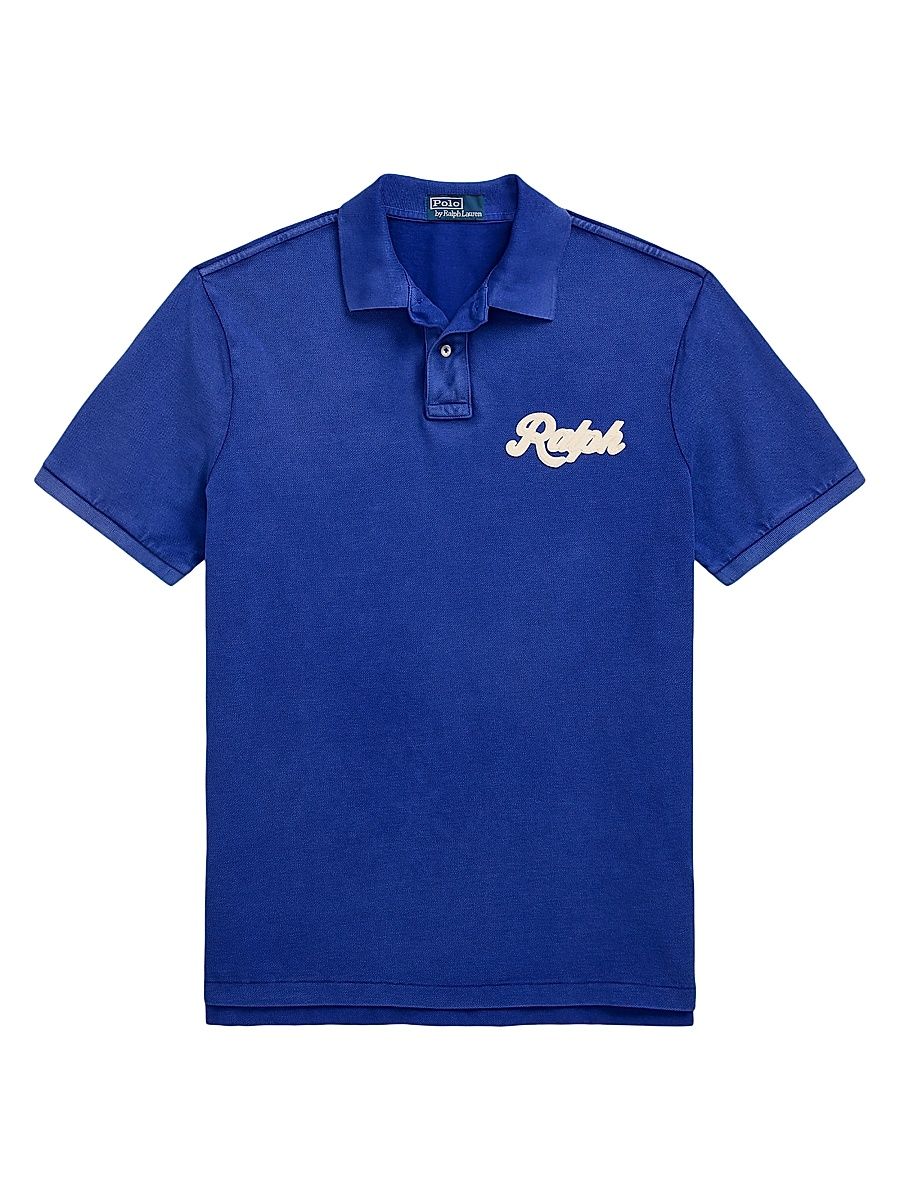 Men's Ralph Logo Polo Shirt - Graphic Royal - Size Medium