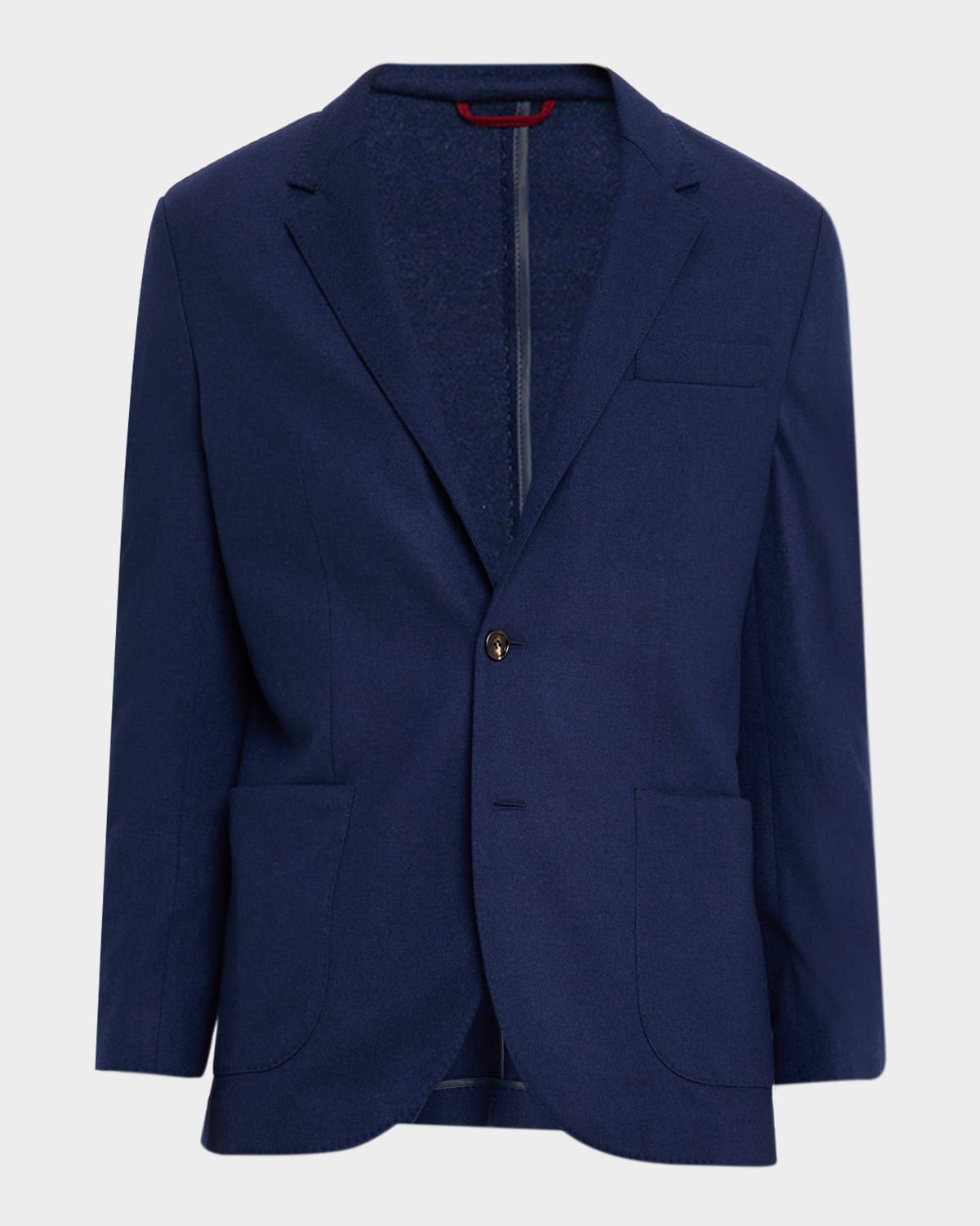 Men & apos;s Cashmere Jersey Patch-Pocket Blazer