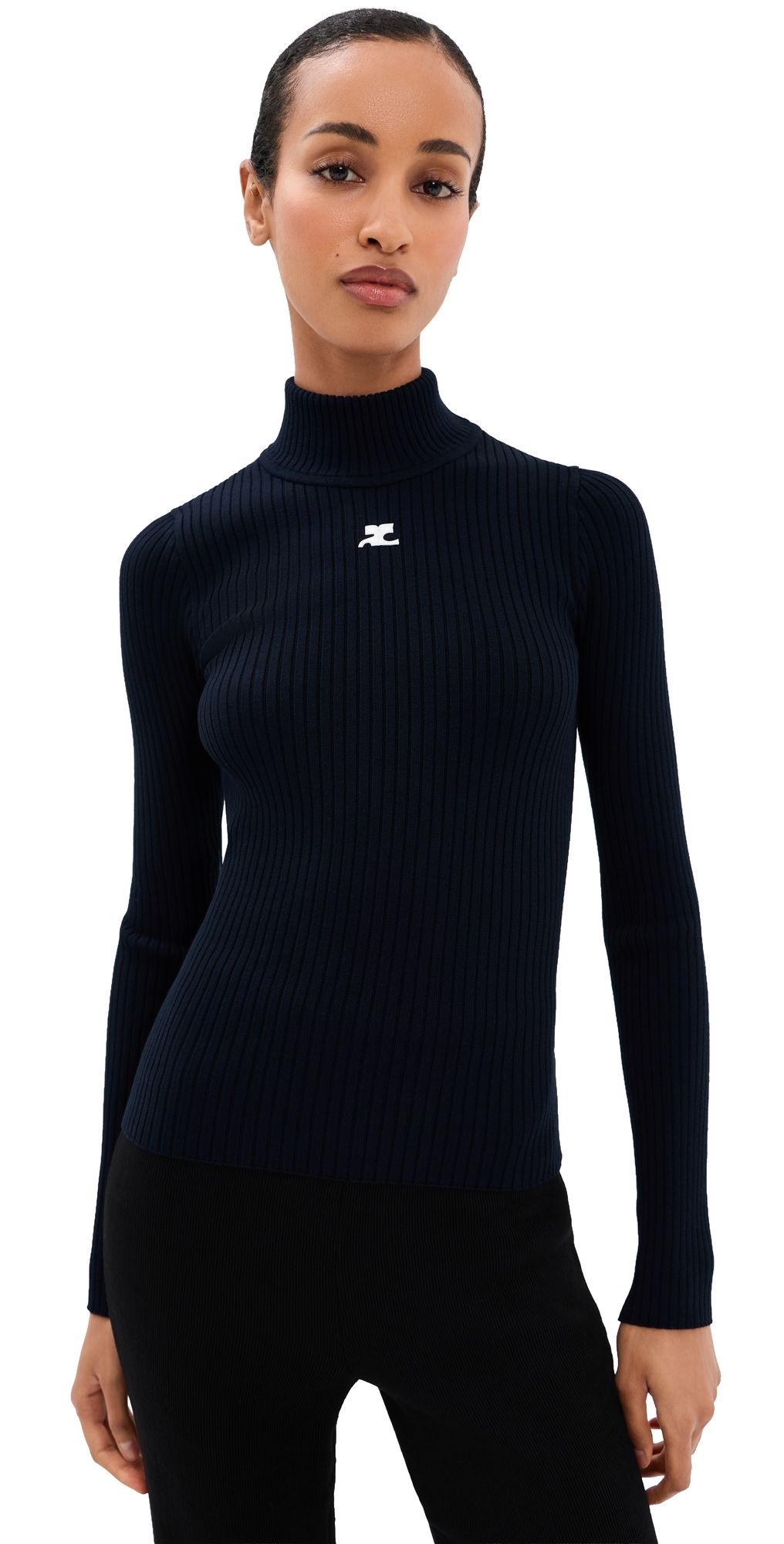 Courrèges Reedition Knit Sweater Navy M