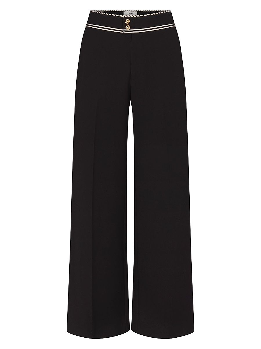 Women's Prim High-Rise Wide-Leg Pants - Black - Size 12