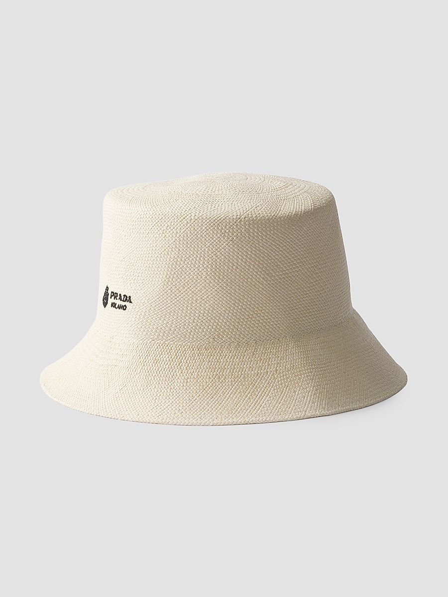 Men's Panama Fabric Bucket Hat - Beige Khaki - Size Large