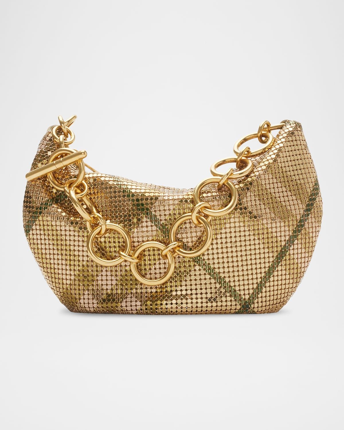 Chainmail Check Pouch Shoulder Bag