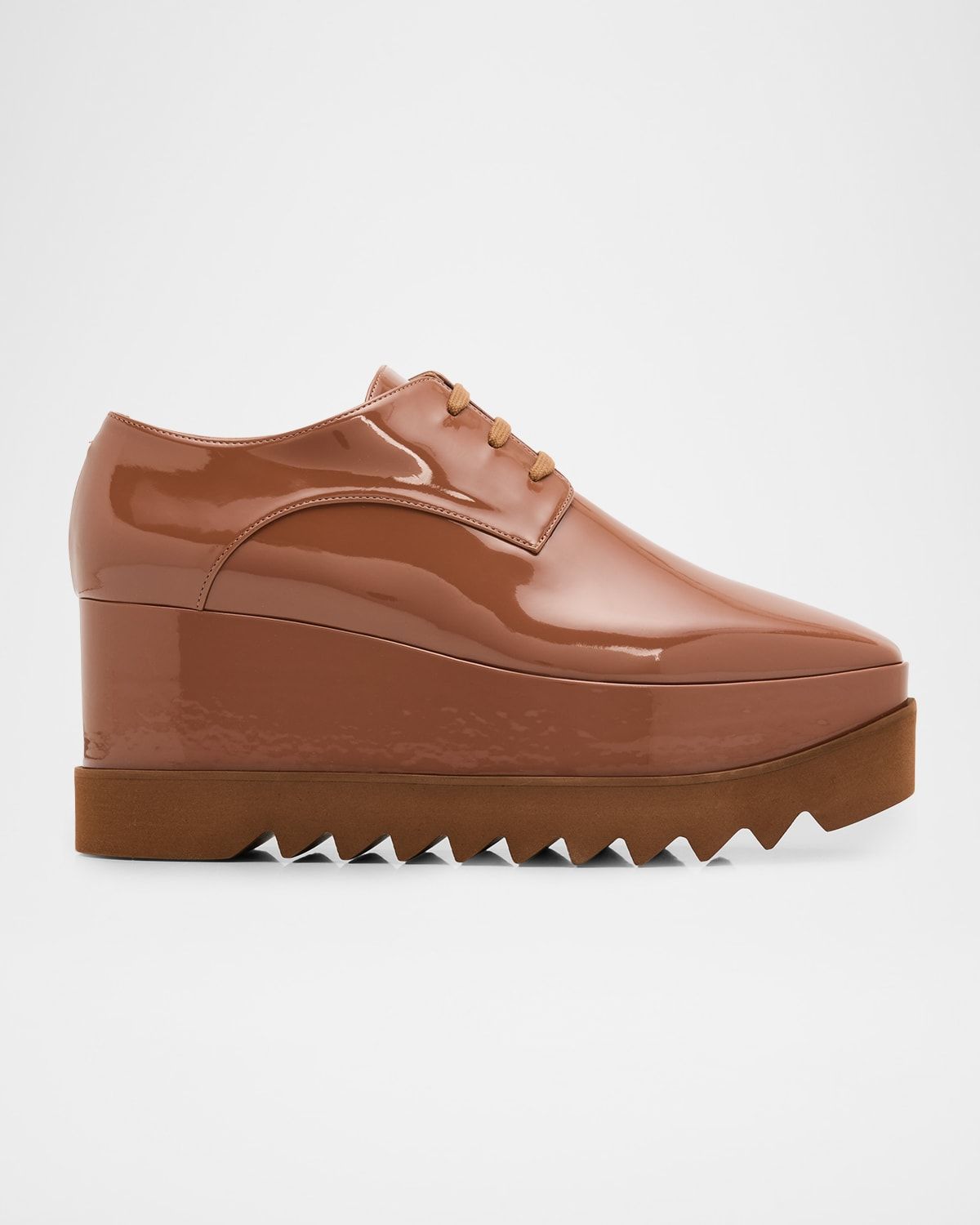 Elyse Shiny Patent Wedge Sneakers