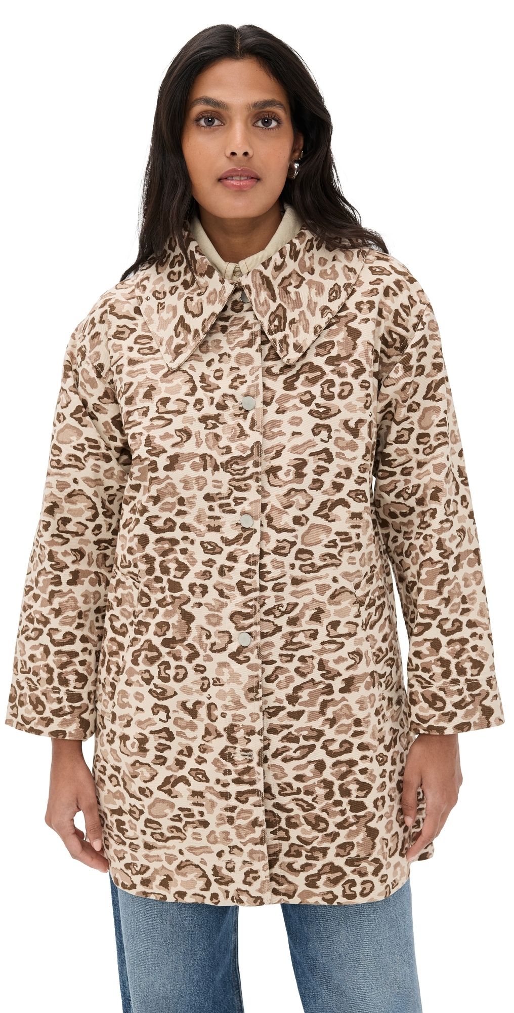 The Tiny Big Sister Animal Print Jacket Dark Vanilla 40