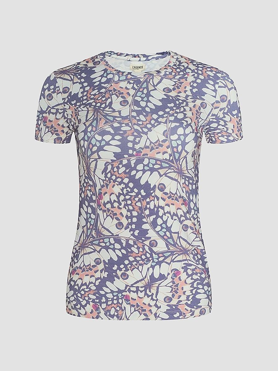 Women's Ressi Butterfly Wing T-Shirt - Multi Butterfly Wing - Size XL