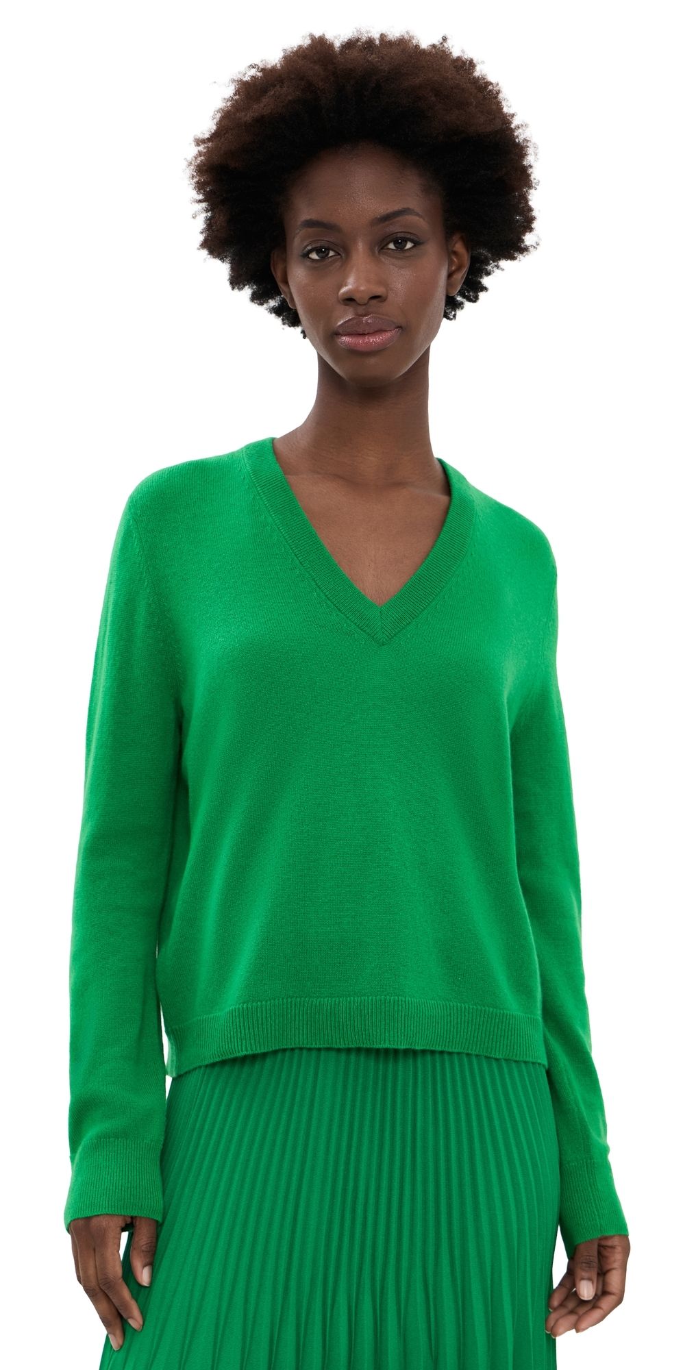 Jenni Kayne Flynn Cashmere Sweater Green M