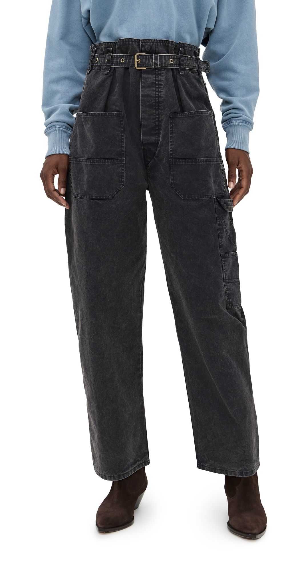 Isabel Marant Étoile Mathilda Pants Faded Black 36