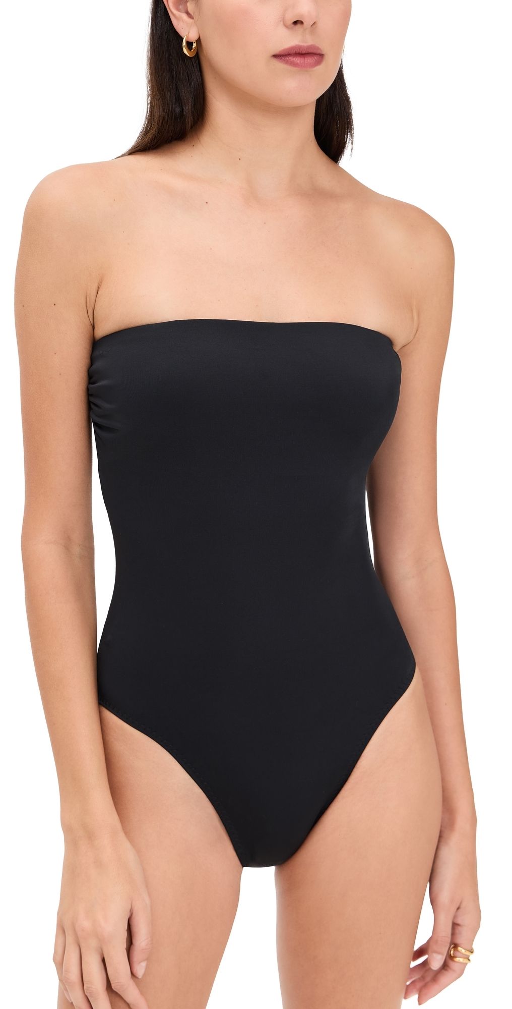 Norma Kamali Bishop One Piece Black L