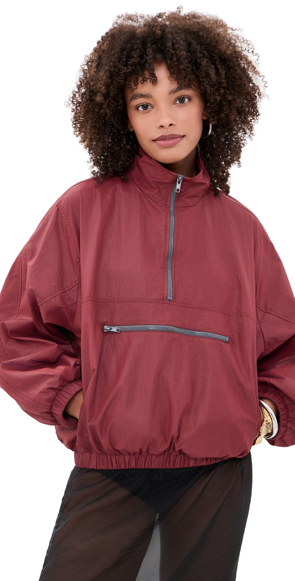 Lioness Ibiza Windbreaker Burgundy M