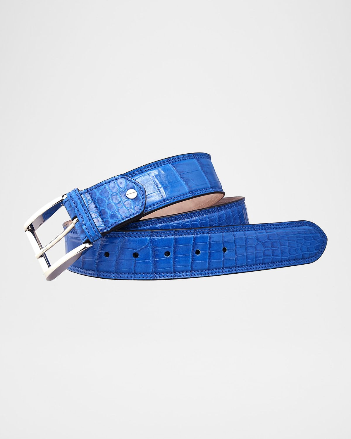 Men & apos;s Crocodile Leather Dress Belt