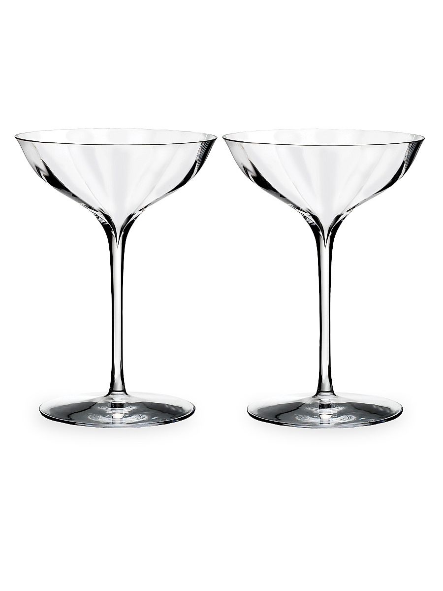 Set of Two Elegance Optic Belle Coupe Glasses