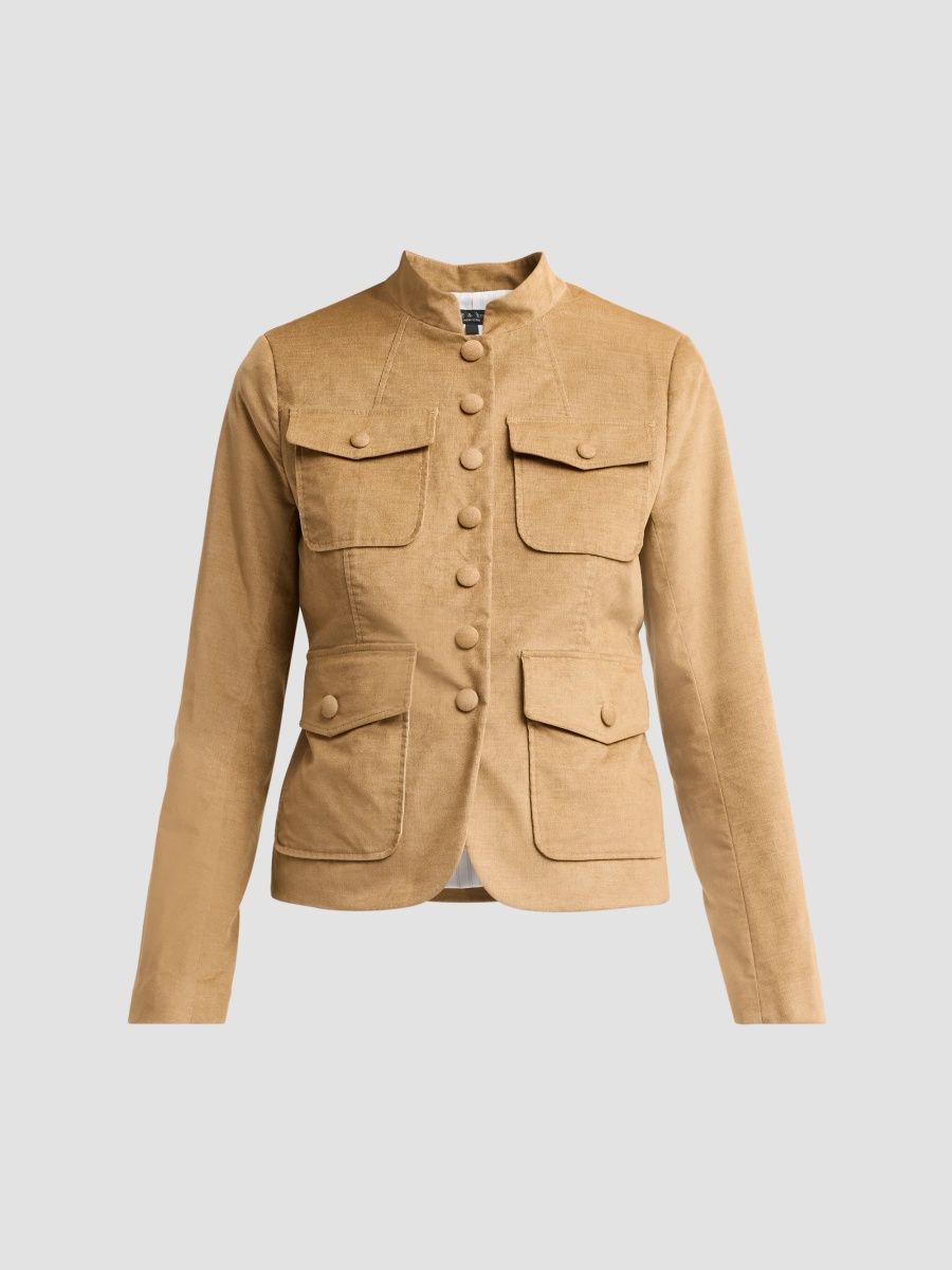 rag & bone Women's Mercer Corduroy Blazer - Camel - Size 12