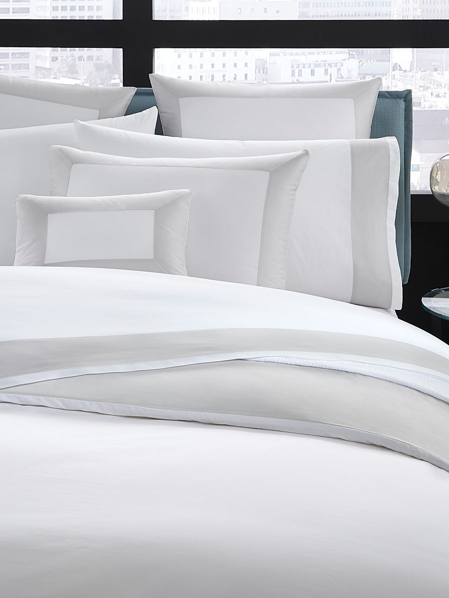 Casida Pillowcase & Sheet Collection - White Lunar - Size King