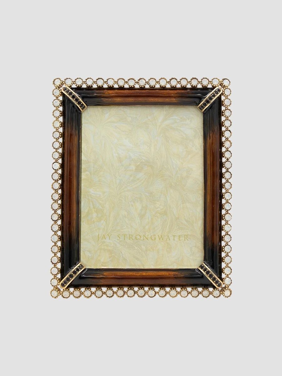 Jay Strongwater Emilia Stone Edge Frame - Brown
