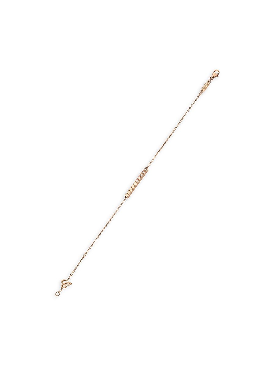 Women's Ice Cube Diamond & 18K Rose Gold Bracelet - Rose Gold