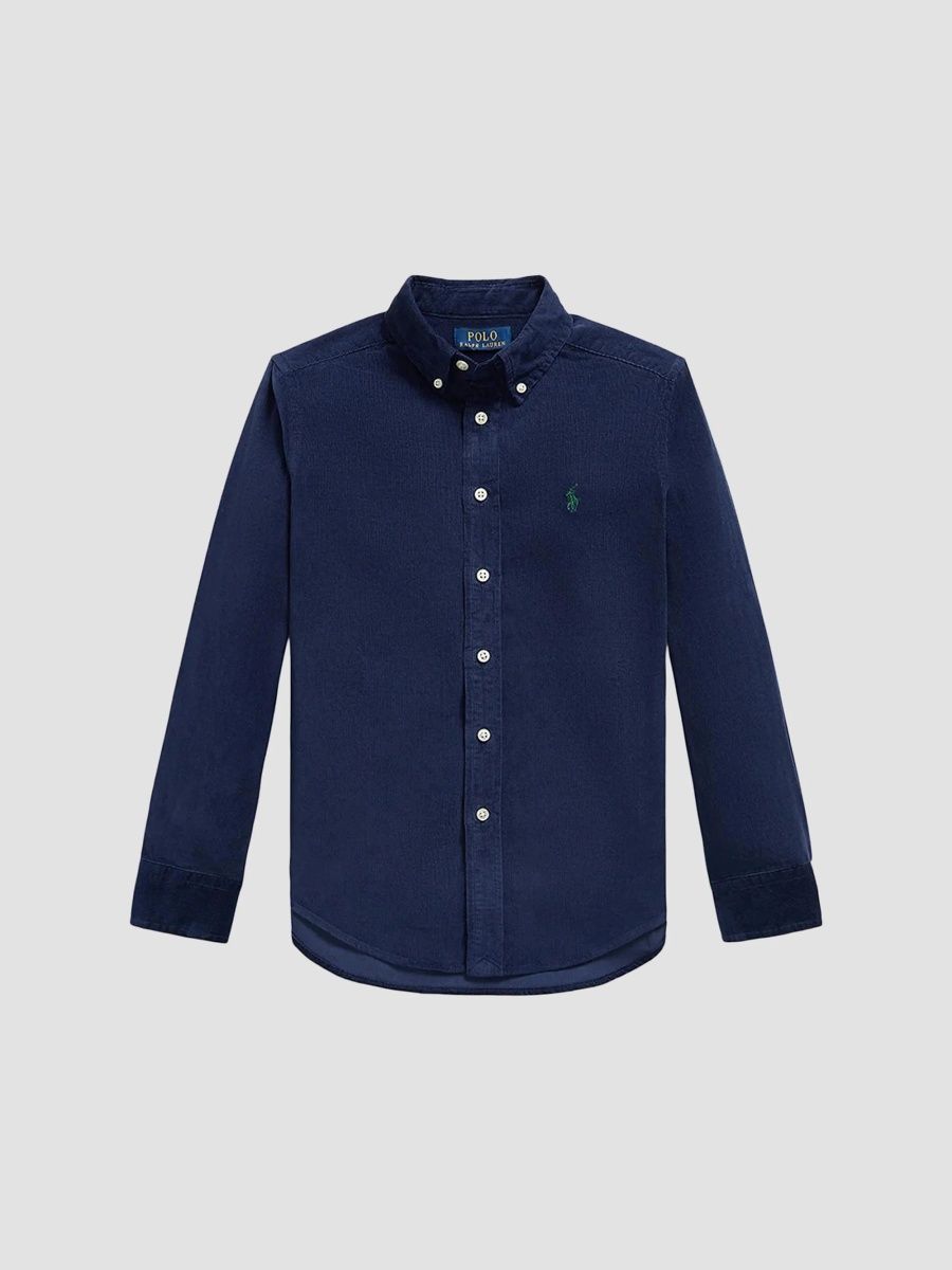 Polo Ralph Lauren Boy's Little Boy's & Boy's Logo Cotton Corduroy Button-Down Shirt - Newportnavy - Size 8