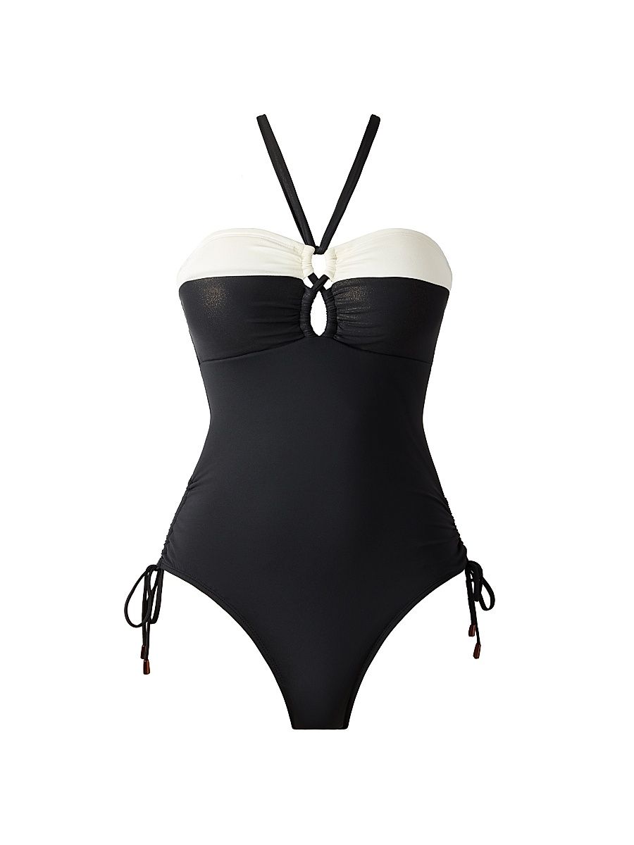 Women's Block Party Anya One-Piece Swimsuit - Black - Size 16