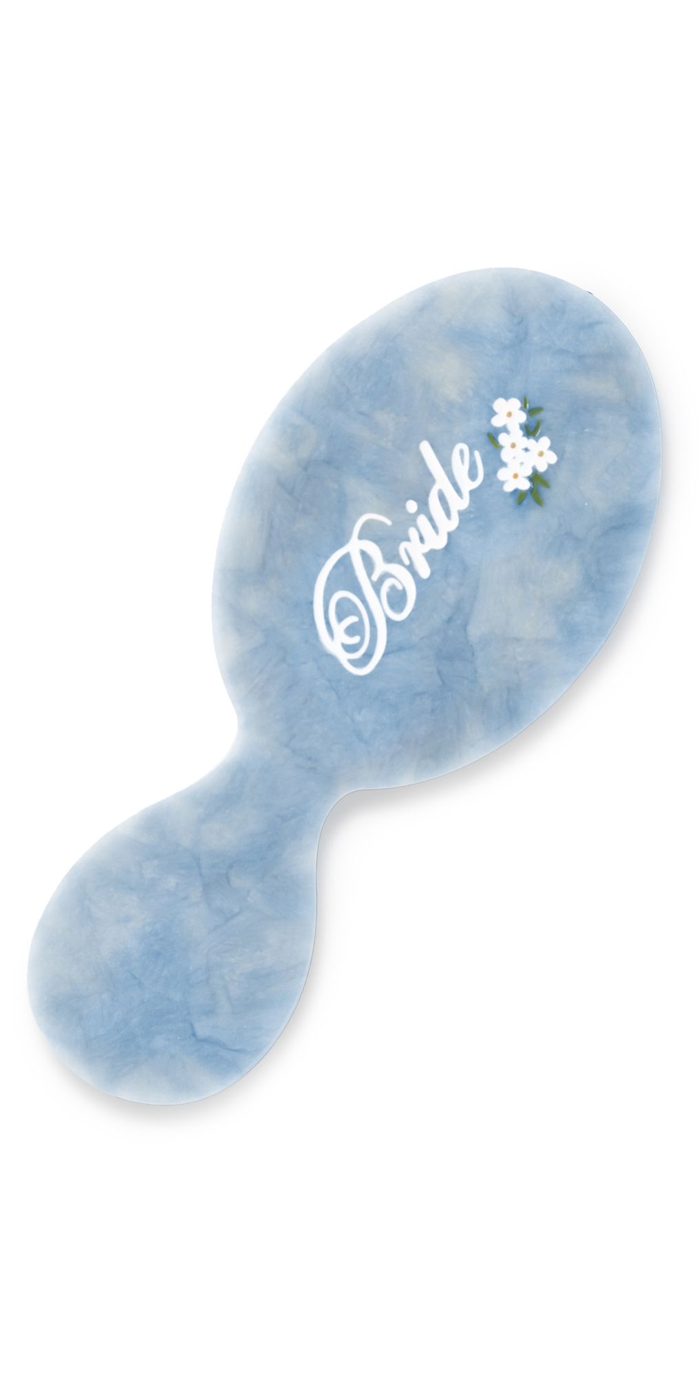 Solar Eclipse Hand-Painted Bride Handbag Hero Travel Brush Baby Blue One Size