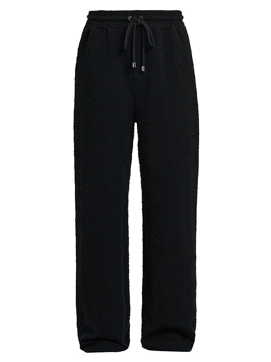 Men's Ma Quad Jacquard Drawstring Sweatpants - Black - Size XS